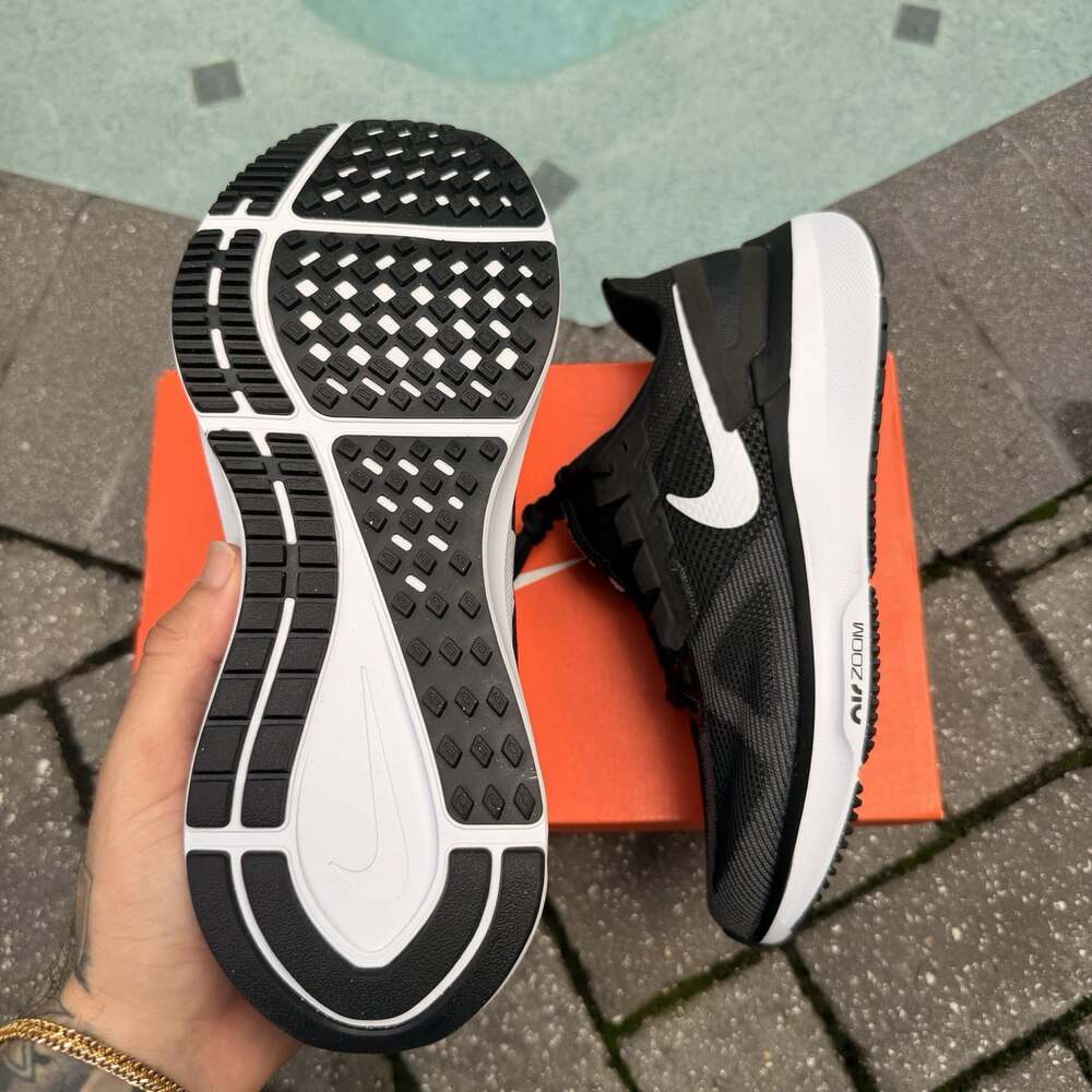 NIKE AIR ZOOM STRUCTURE 25 - WOMEN RUNNING SHOES BLACK WHITE DJ7884-001 SIZE 10W - Picture 5 of 6